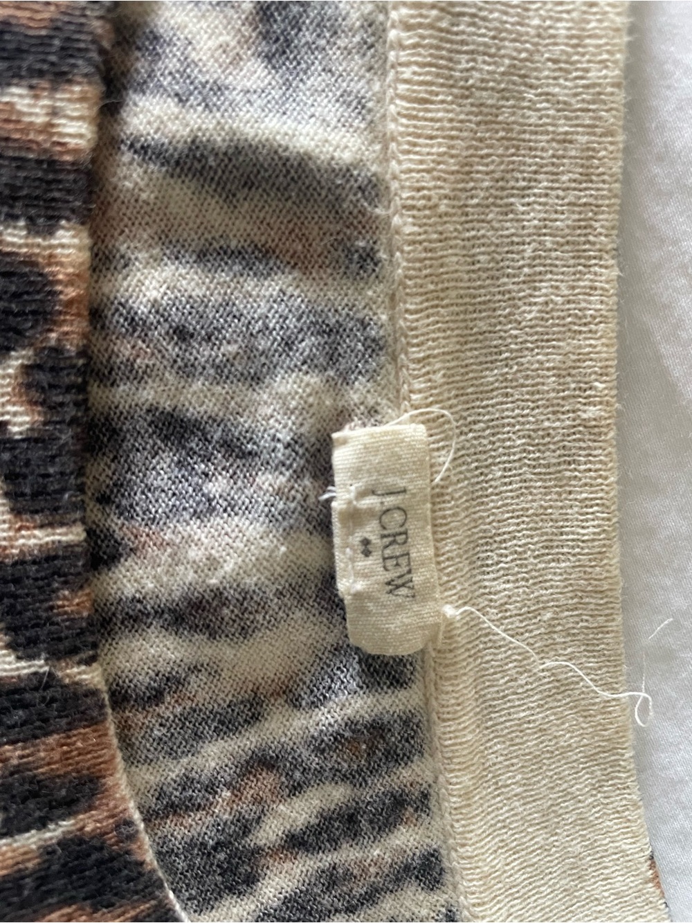 J. Crew Leopard Print Long Sleeve Tippi Sweater in Brown and Black - Picture 4 of 6